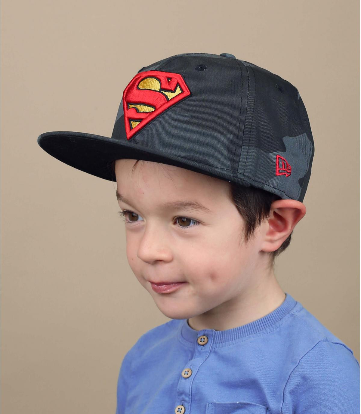 Kinder Cap Superman camo Snapback Kids Superman Camo 950 midnight